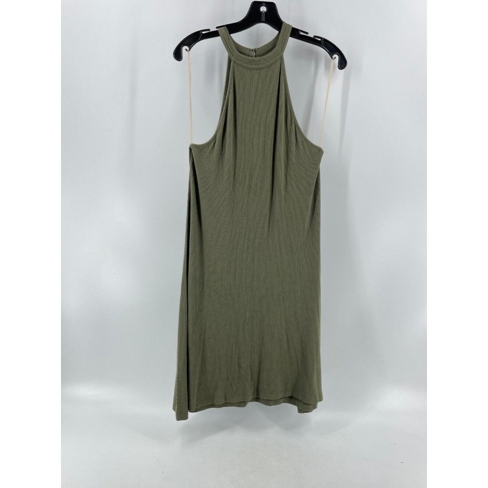 American Eagle Outfitters Women's Olive Green Sleeveless Stretch Dress Size Med - Picture 2 of 10